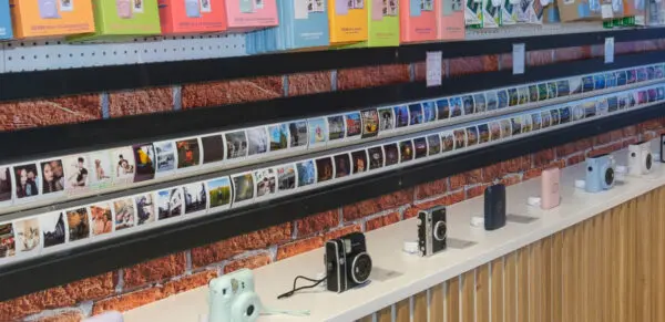 instax™ cameras on display at the PHOTO by Fujifilm concession